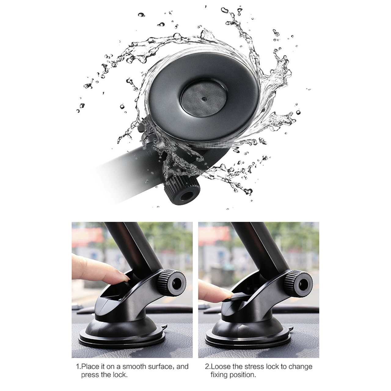 360-Degree Windshield and Dash Car Mount for Phones product image