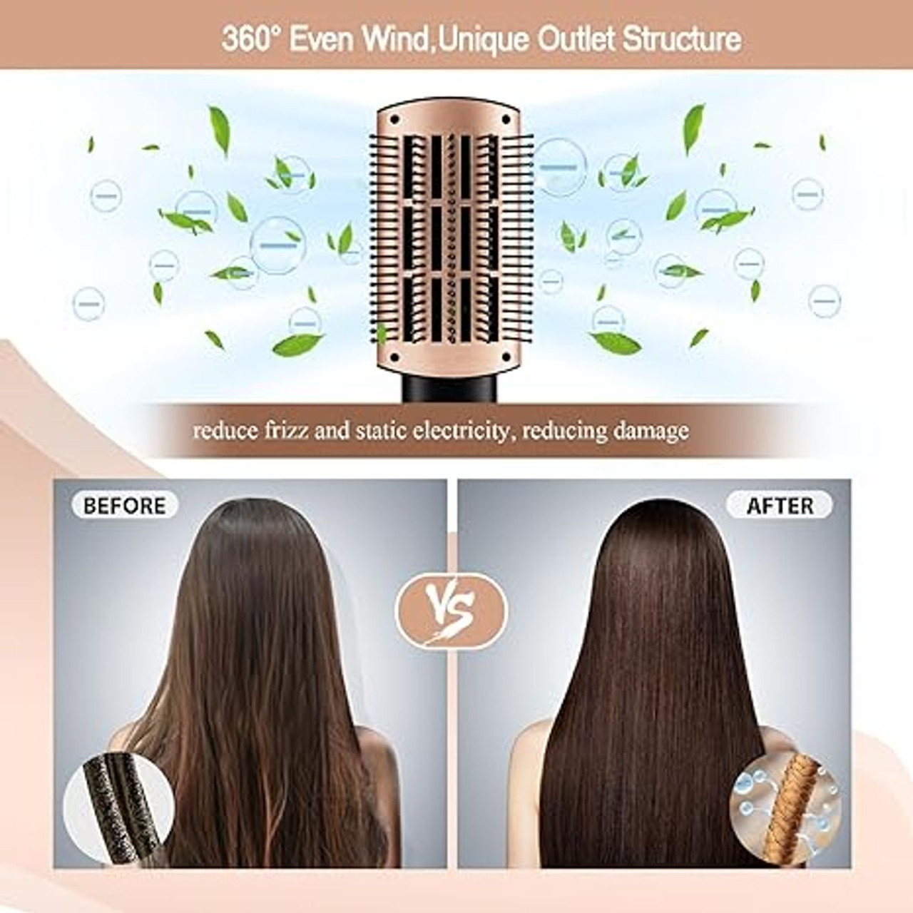 Nicebay 2-in-1 Hair Dryer Brush product image