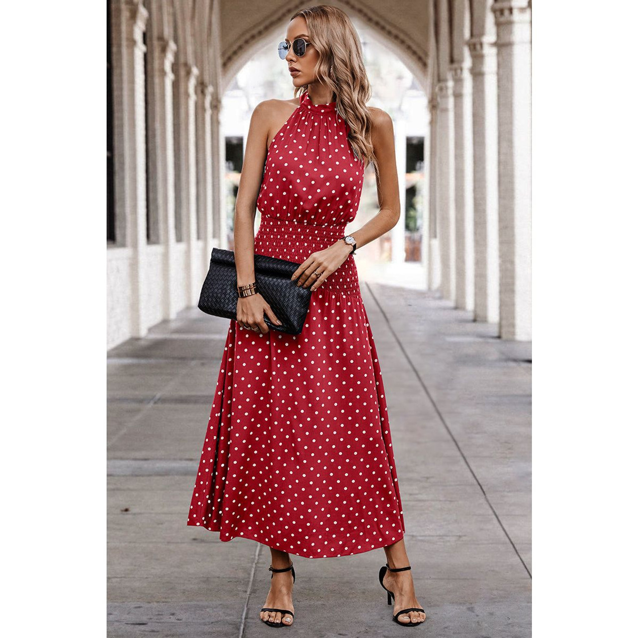 Women's Dotty Delight Maxi Dress product image