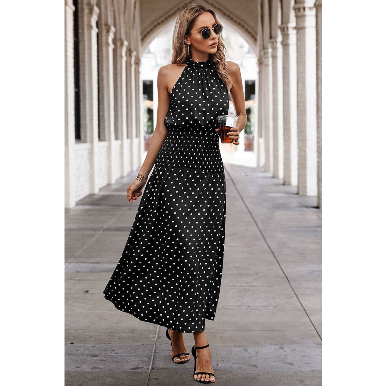 Women's Dotty Delight Maxi Dress product image