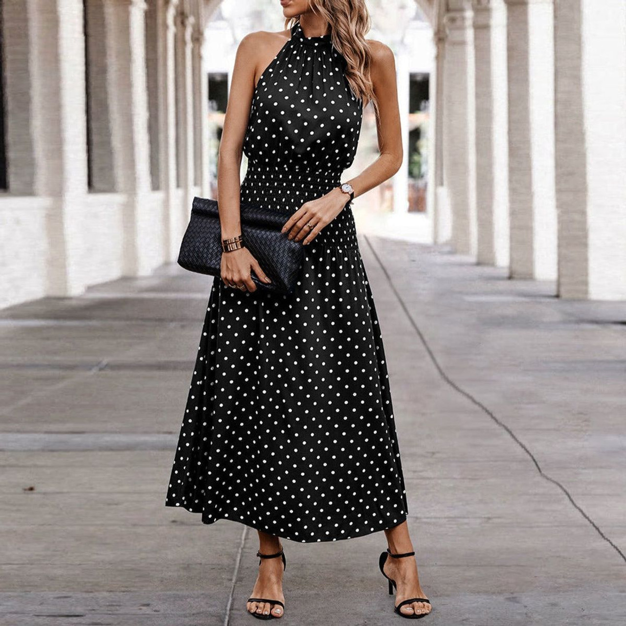 Women's Dotty Delight Maxi Dress product image