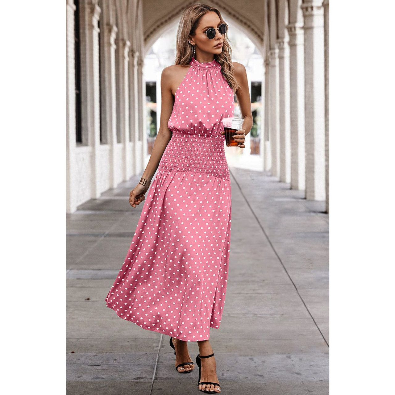 Women's Dotty Delight Maxi Dress product image