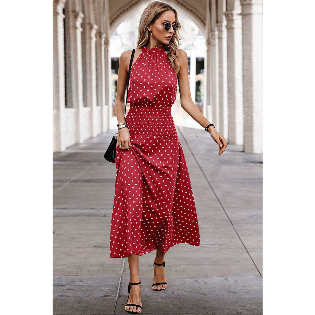 Women's Dotty Delight Maxi Dress product image