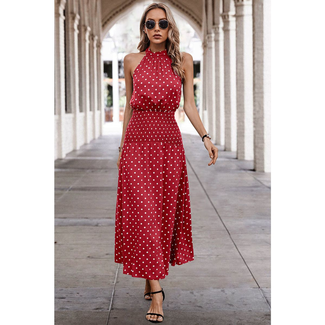 Women's Dotty Delight Maxi Dress product image