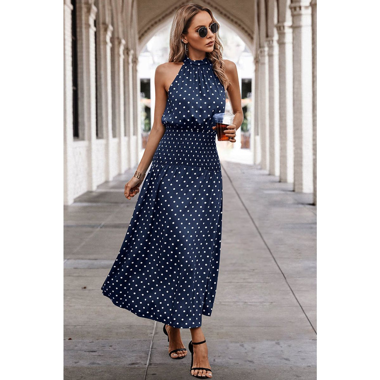 Women's Dotty Delight Maxi Dress product image
