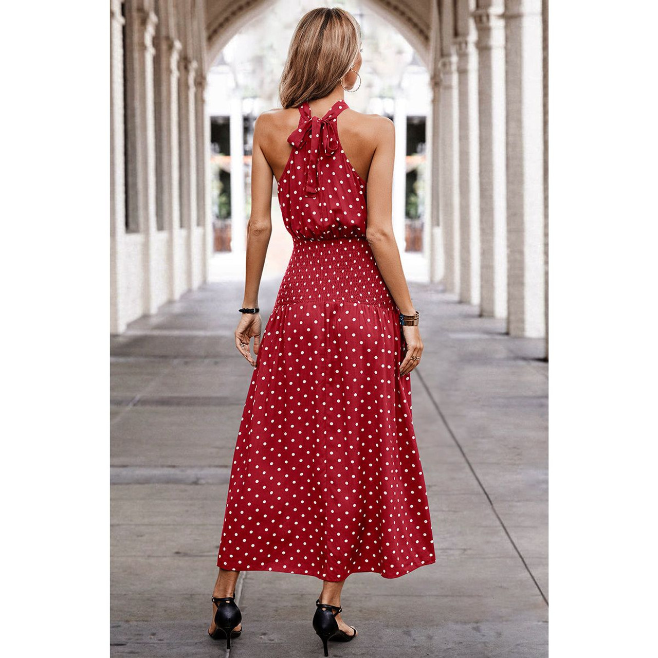 Women's Dotty Delight Maxi Dress product image