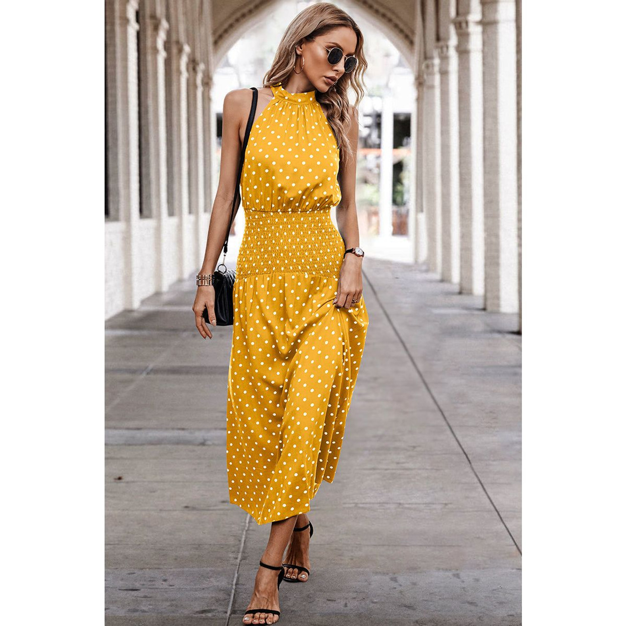 Women's Dotty Delight Maxi Dress product image