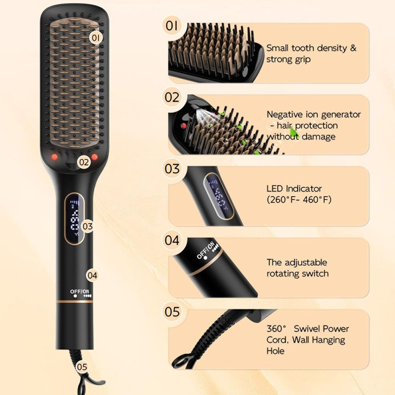 Nicebay® Hair Straightener Brush product image