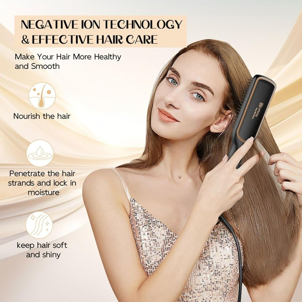 Nicebay® Hair Straightener Brush product image