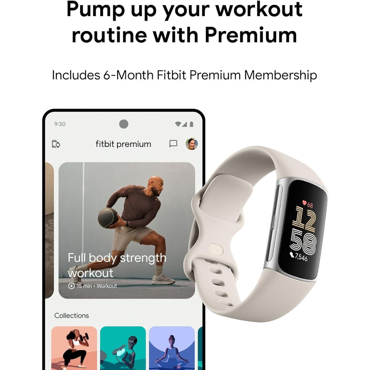 Fitbit® Charge 6 Premium Fitness Tracker product image