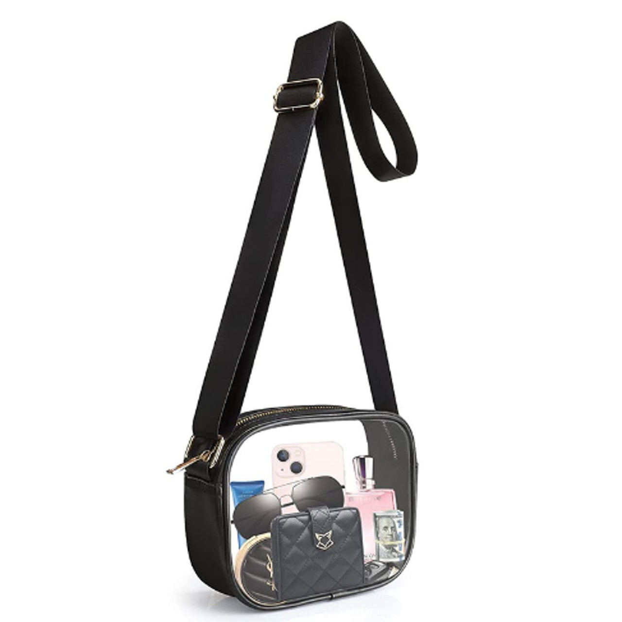 Lior™ Stadium-Approved Clear Crossbody Purse Bag with Adjustable Strap product image