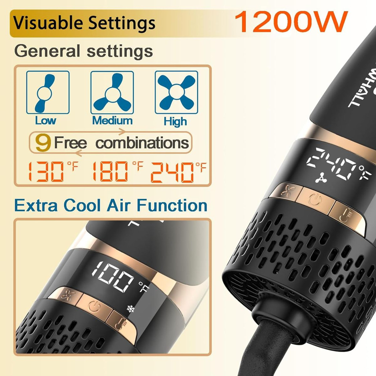 Nicebay® 2-in-1 Hair Dryer Brush product image