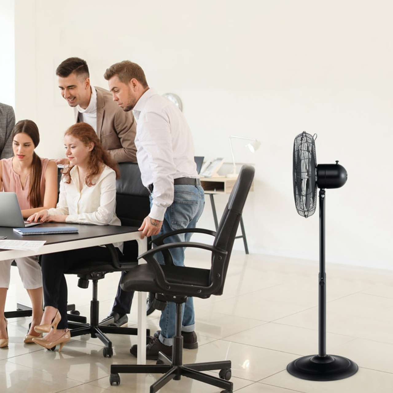 16-Inch Oscillating Standing Pedestal Fan with 3 Speeds & Adjustable Height product image 16-Inch Oscillating Standing Pedestal Fan with 3 Speeds & Adjustable Height product image