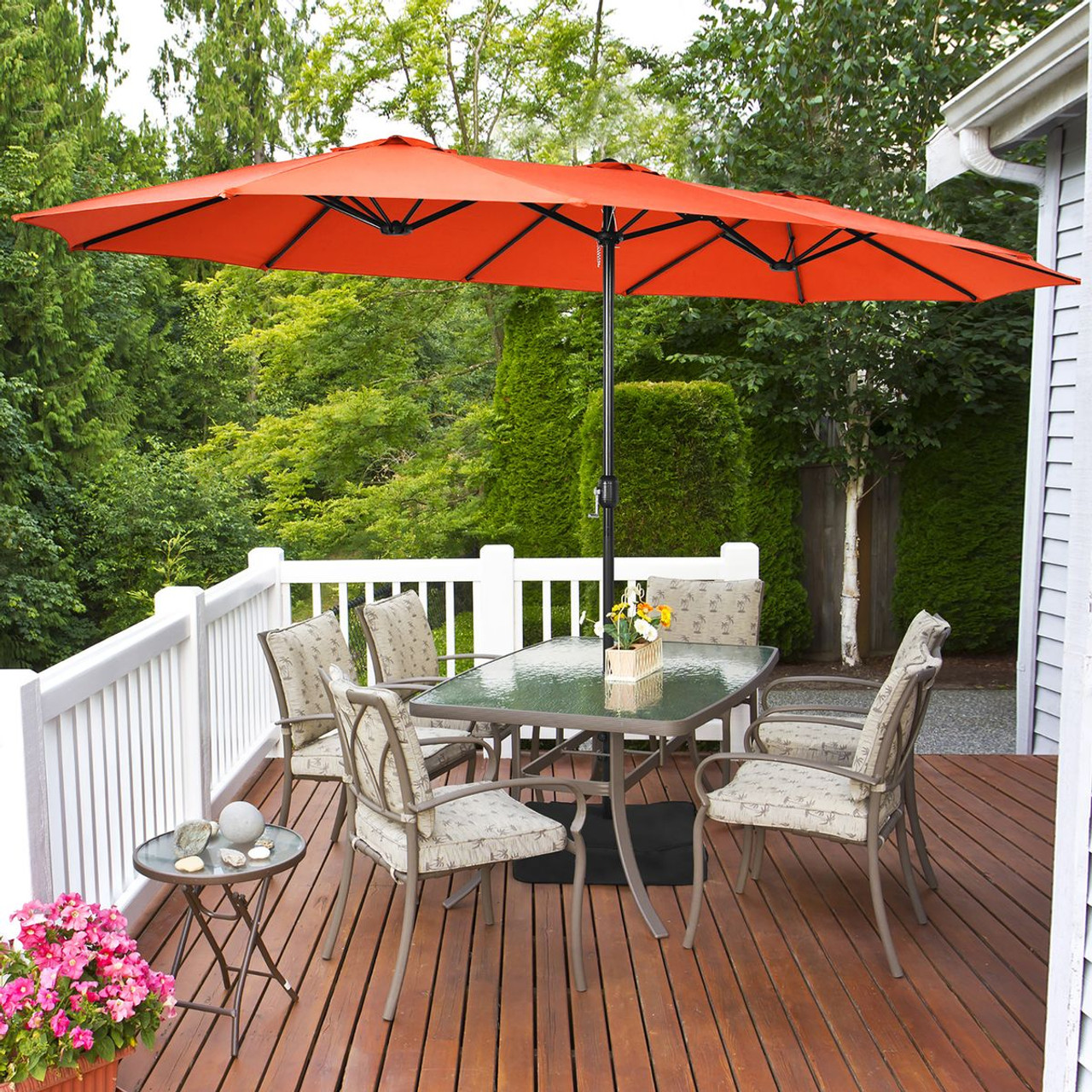 15-Foot Double-Sided Patio Umbrella product image