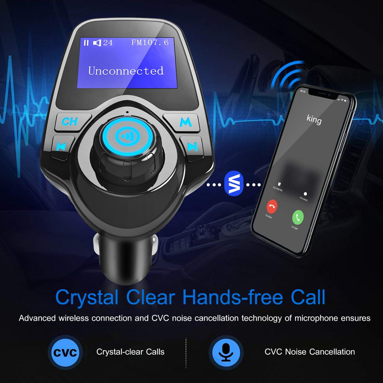 iMounTEK Car Wireless FM Transmitter product image