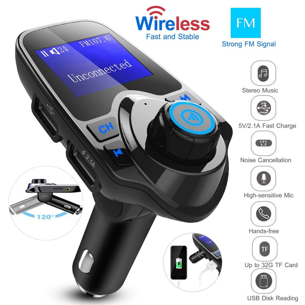 iMounTEK Car Wireless FM Transmitter product image