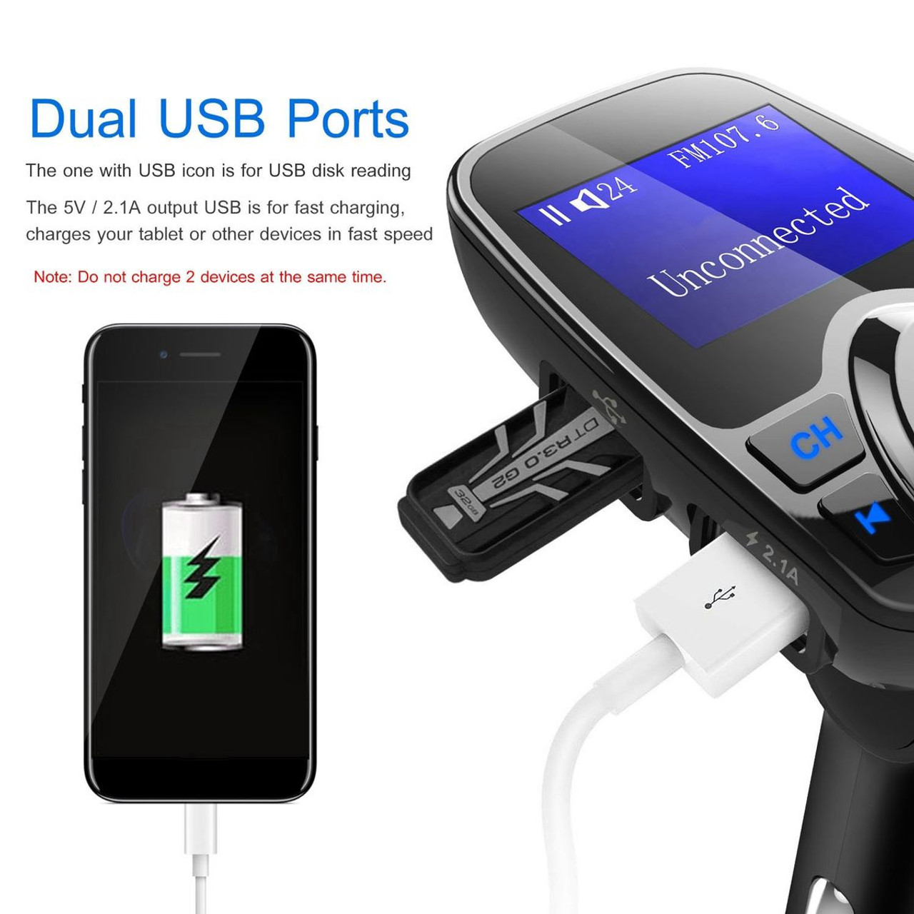 iMounTEK Car Wireless FM Transmitter product image