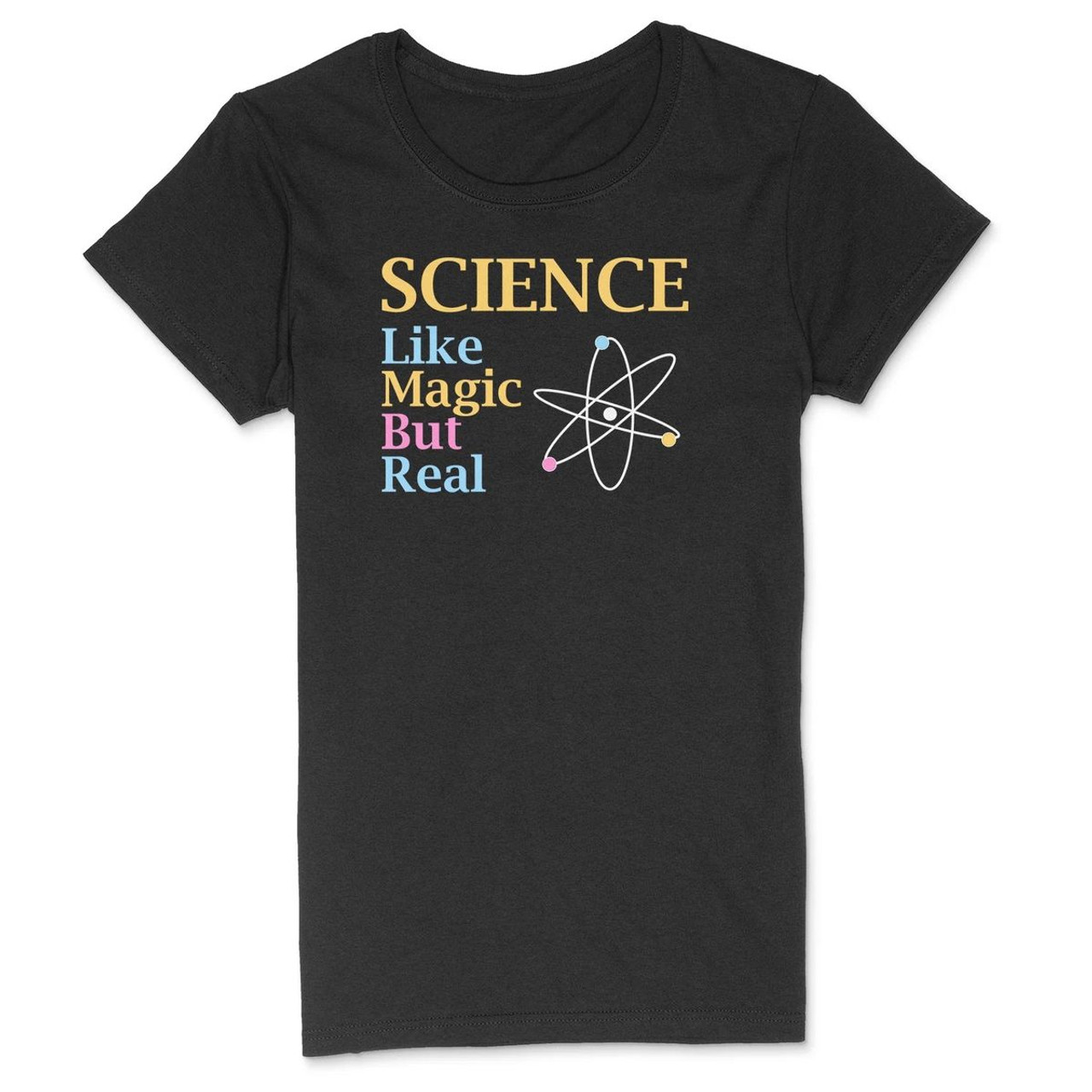 'Science - Like Magic But Real' Graphic Short Sleeve Cotton T-Shirt product image