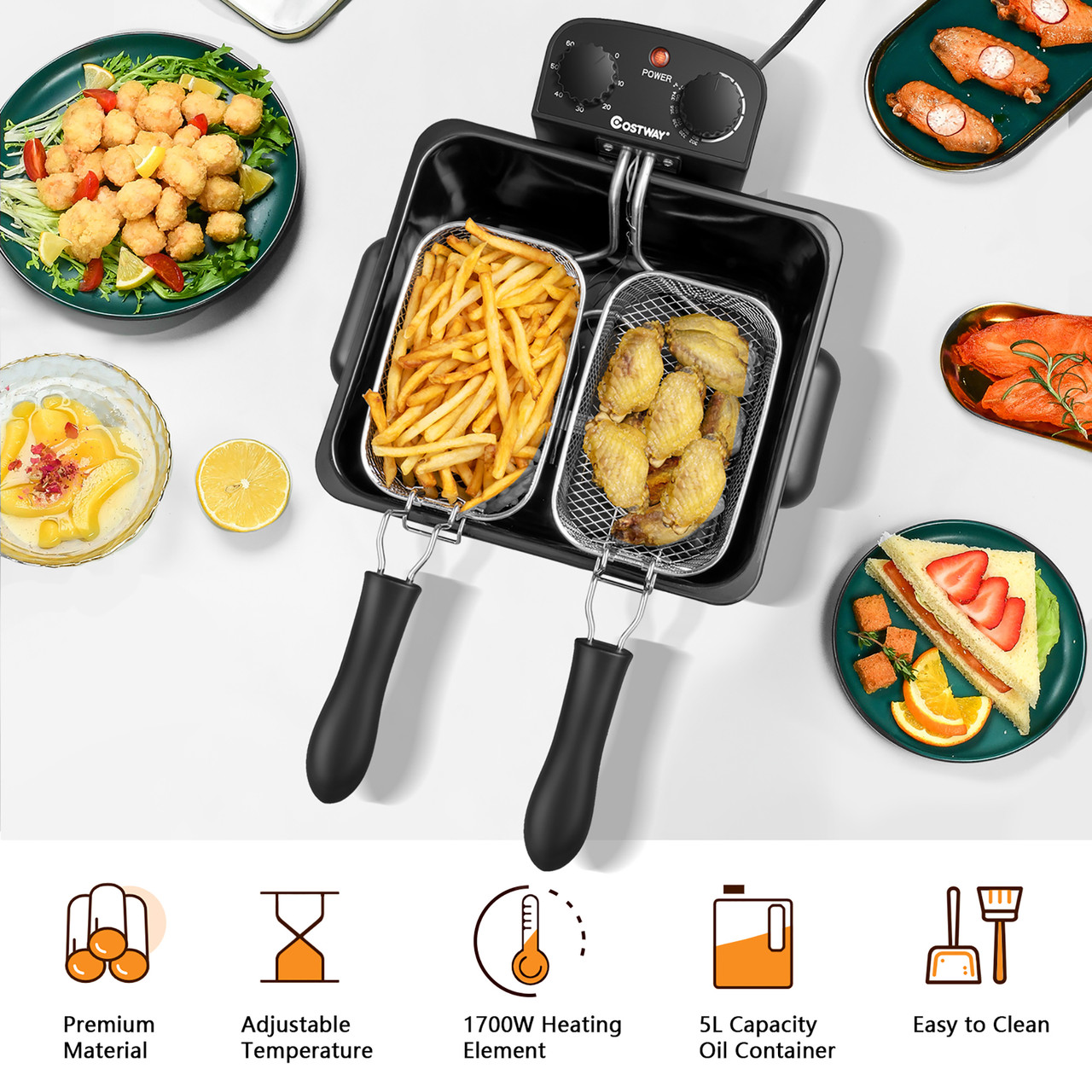 1700W Electric Deep Fryer product image