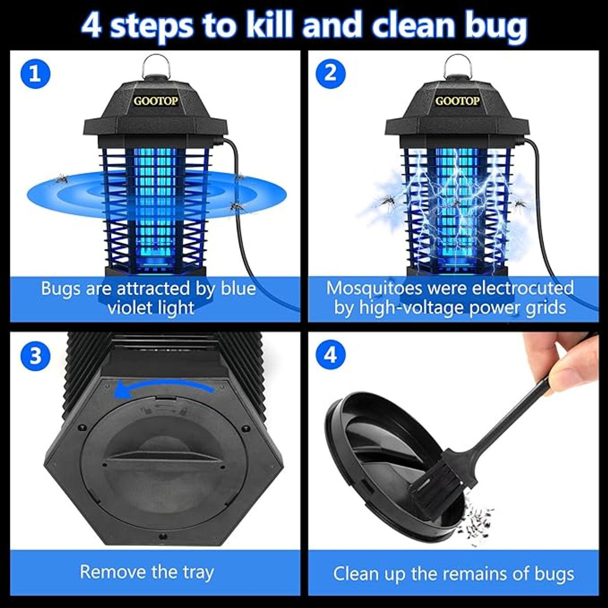 GOOTOP Outdoor Electric Mosquito and Bug Zapper product image