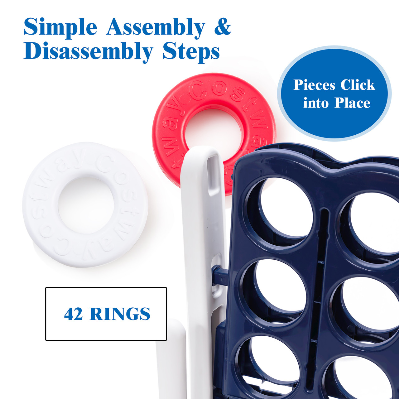 3.5-Foot-Tall Jumbo 4-to-Score Giant Game Set with 42 Rings product image