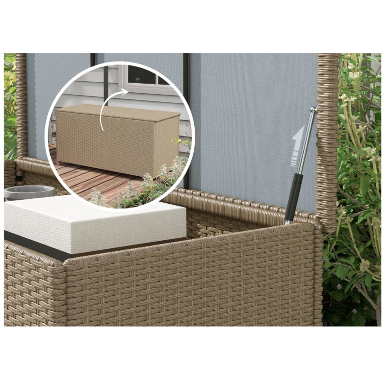 Outsunny® Large Outdoor 80-Gallon Deck Box product image