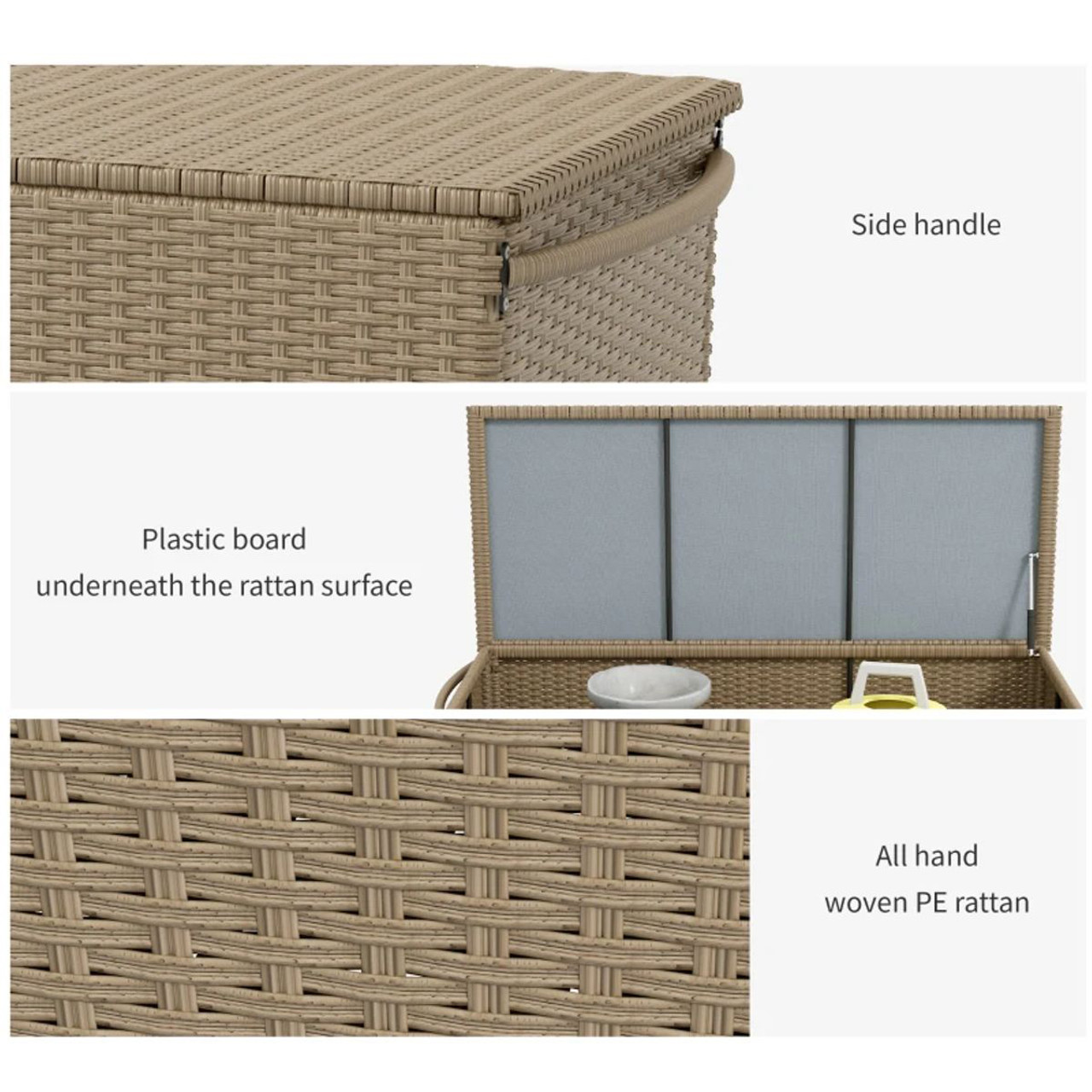 Outsunny® Large Outdoor 80-Gallon Deck Box product image