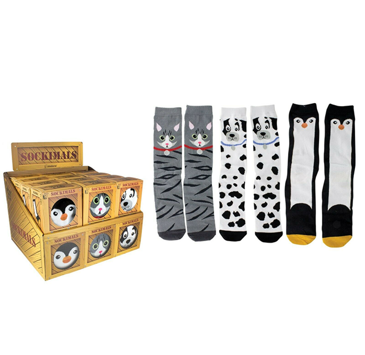 Sockimals Women's Animal Face Socks with Gift Box (3-Pack) product image