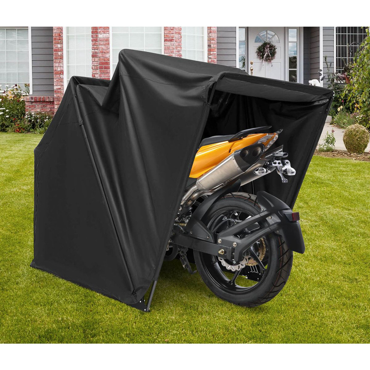 Outdoor Motorcycle Shelter Waterproof Motorbike Storage Tent with Cover product image
