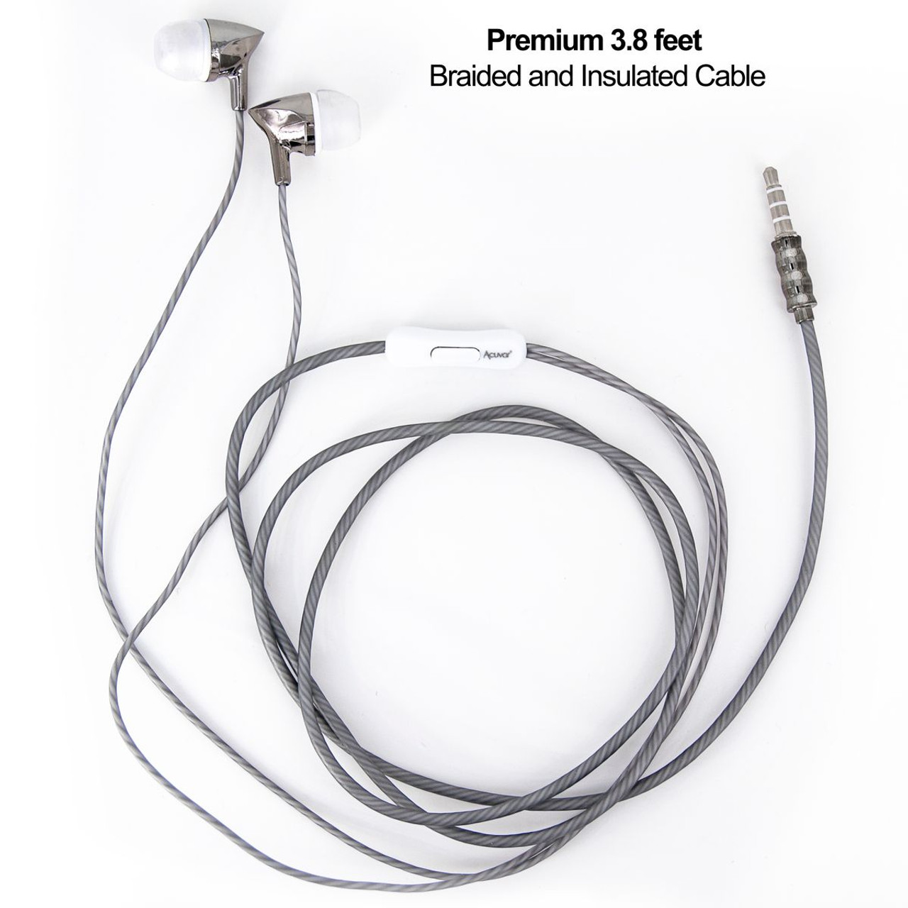 Wired Earbud Headphones with Passive Noise Cancelling product image