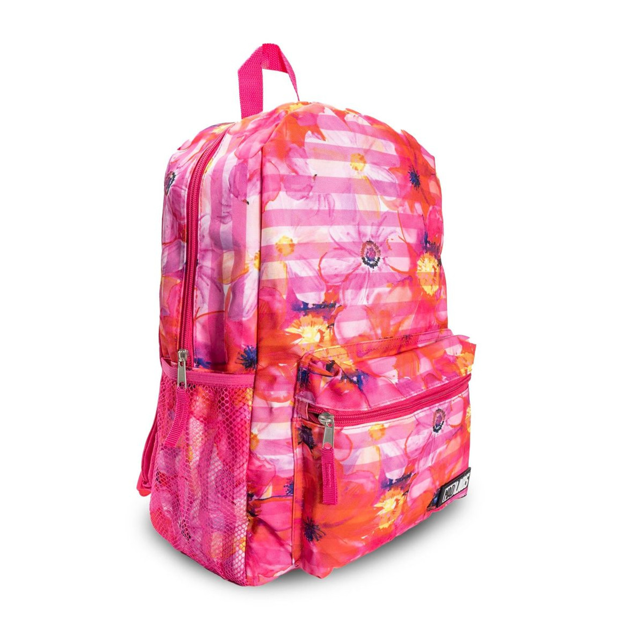 Pink Floral 18-Inch Backpack with Speaker by Mad Labs™ product image