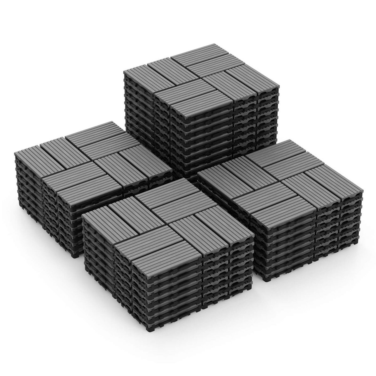 18-Piece 12 x 12-Inch All-Weather Interlocking Deck Tiles product image