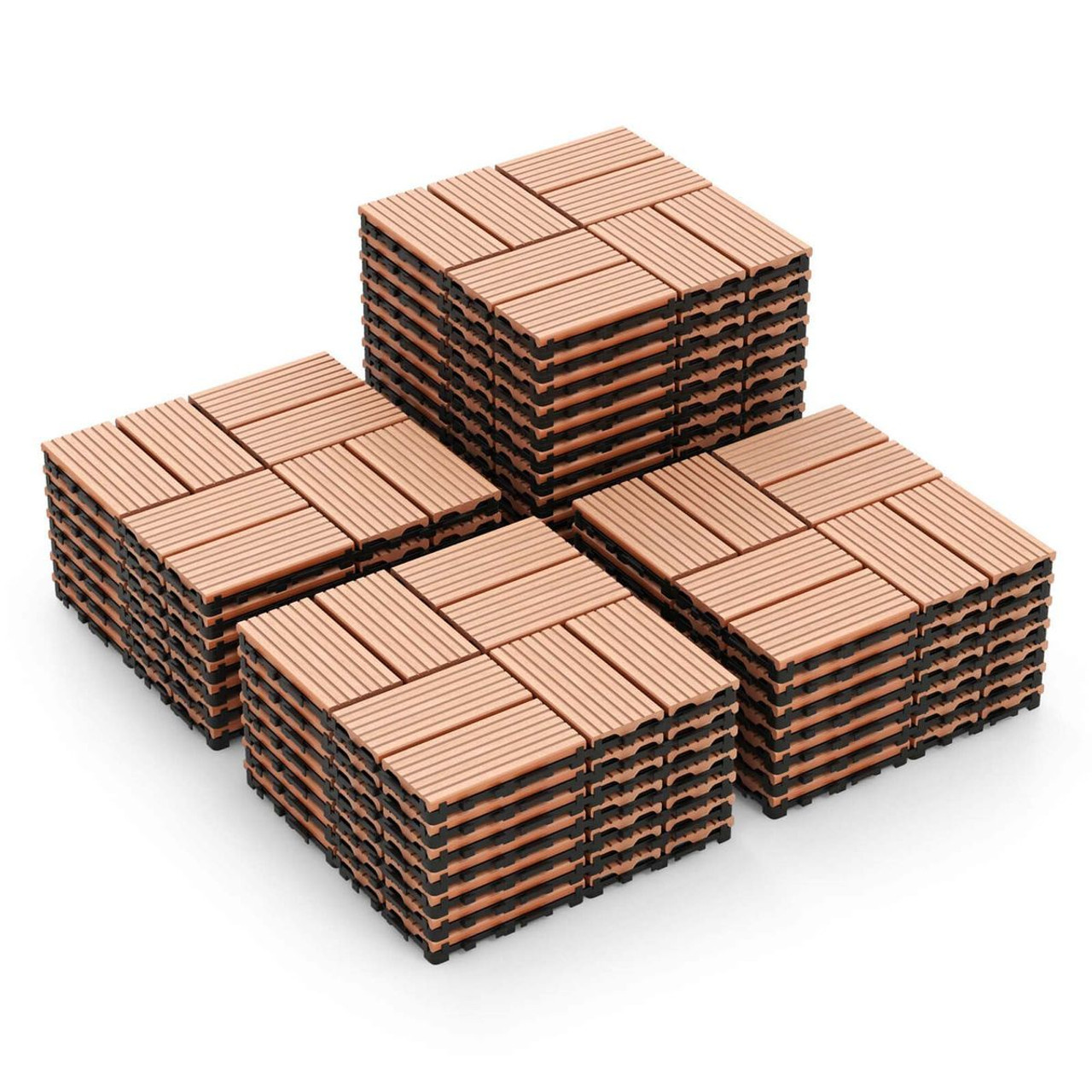 18-Piece 12 x 12-Inch All-Weather Interlocking Deck Tiles product image