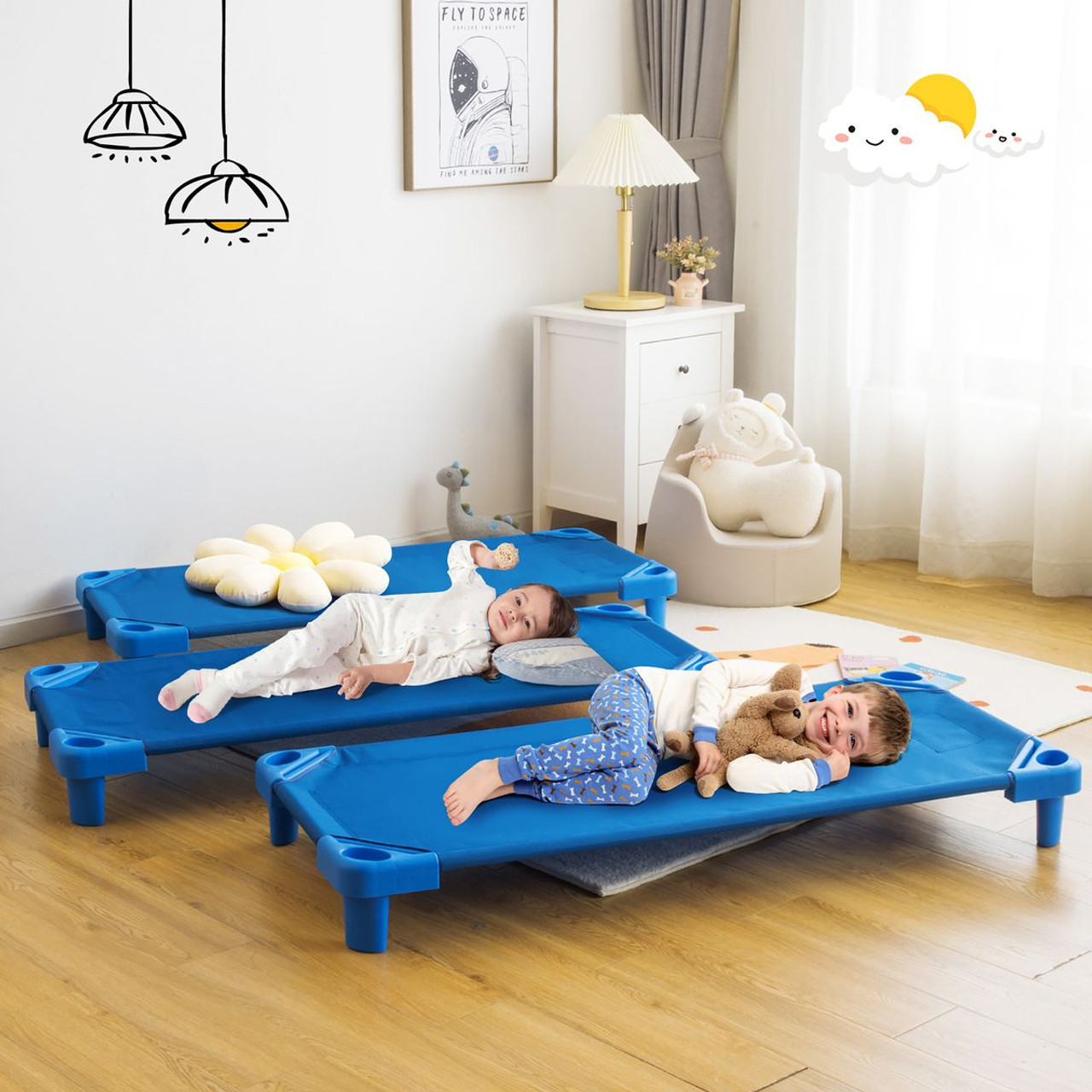 Kids Stackable Nap-Time Cots (6-Pack) product image