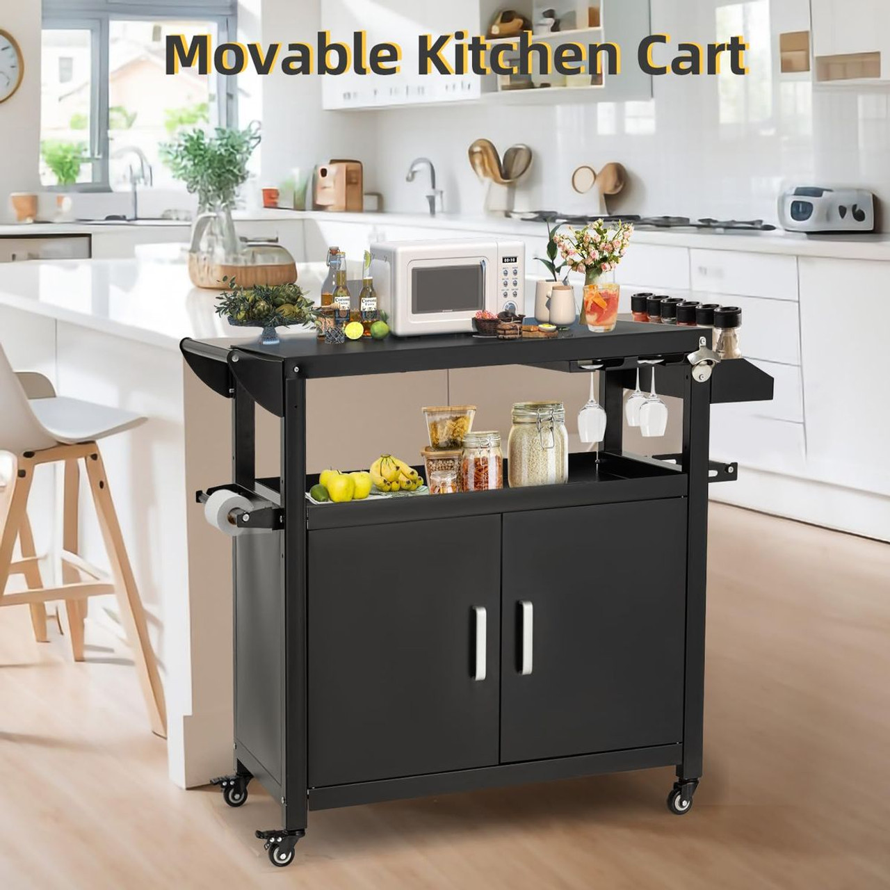 Outdoor Grill Cart with Storage Cabinet product image