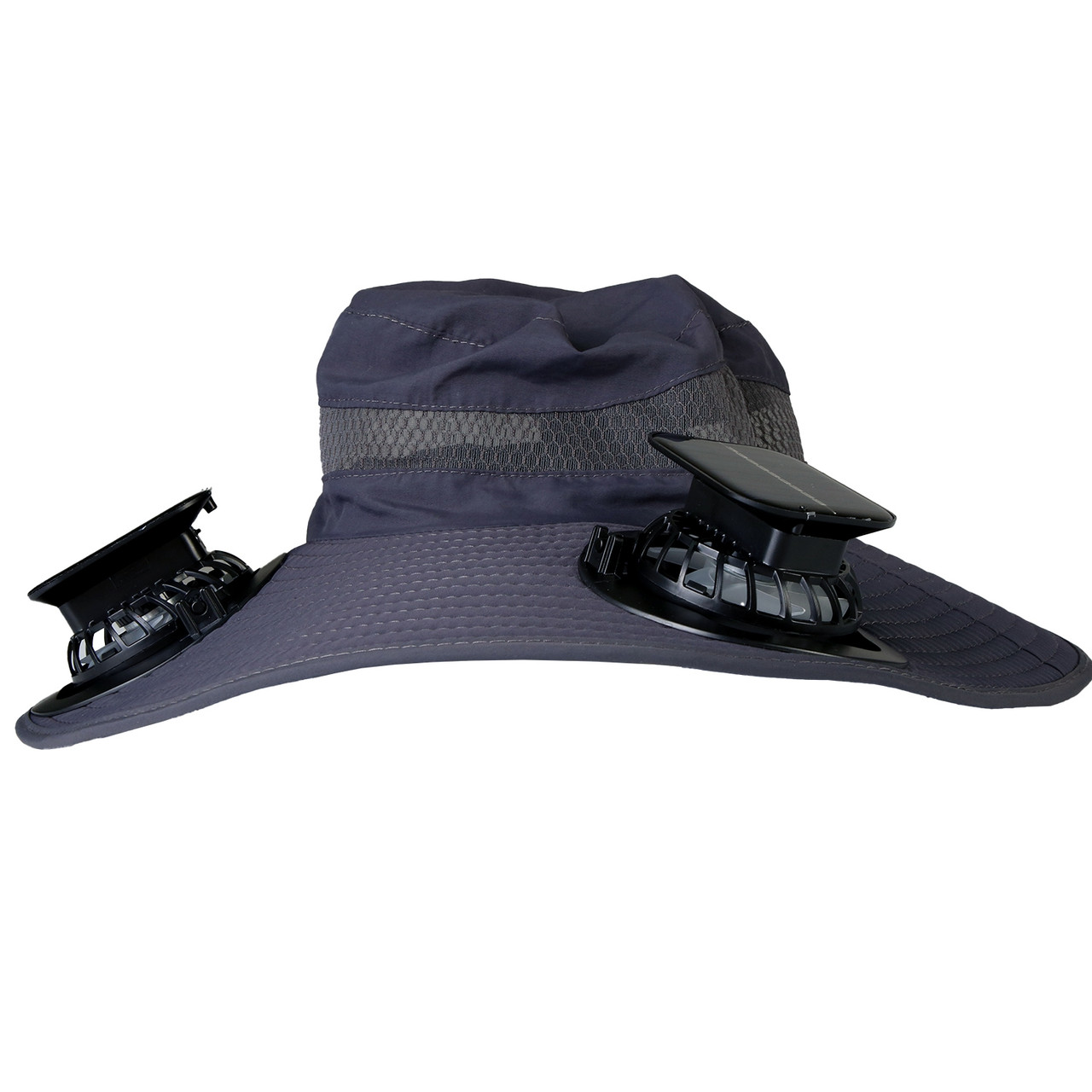 LakeForest® Wide Brim Fishing Hat with Solar Fans product image
