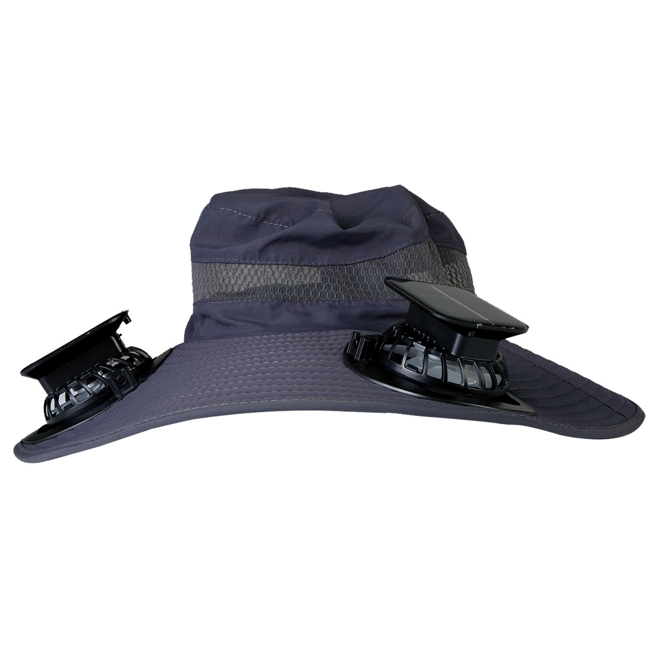 LakeForest® Wide Brim Fishing Hat with Solar Fans product image
