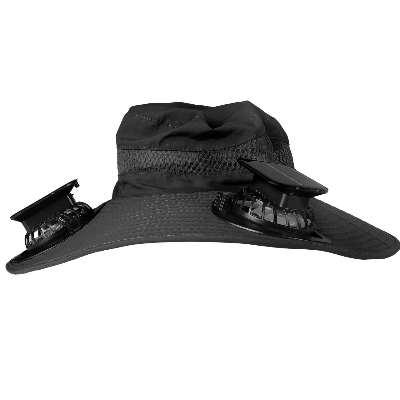 LakeForest® Wide Brim Fishing Hat with Solar Fans product image
