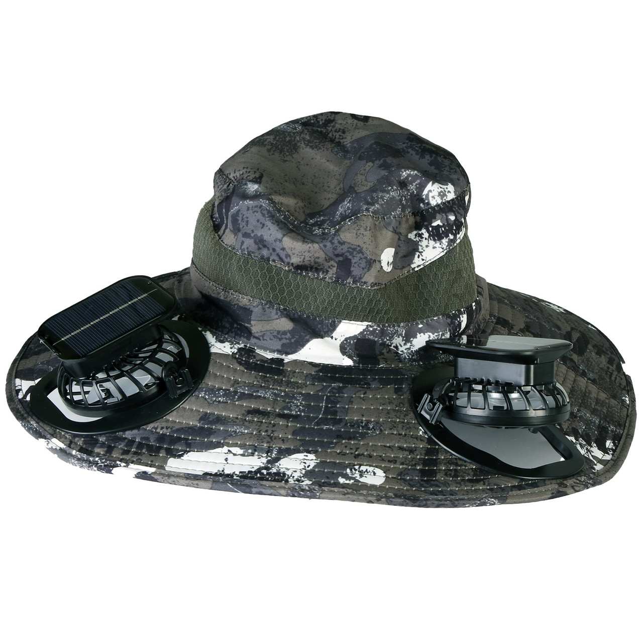 LakeForest® Wide Brim Fishing Hat with Solar Fans product image