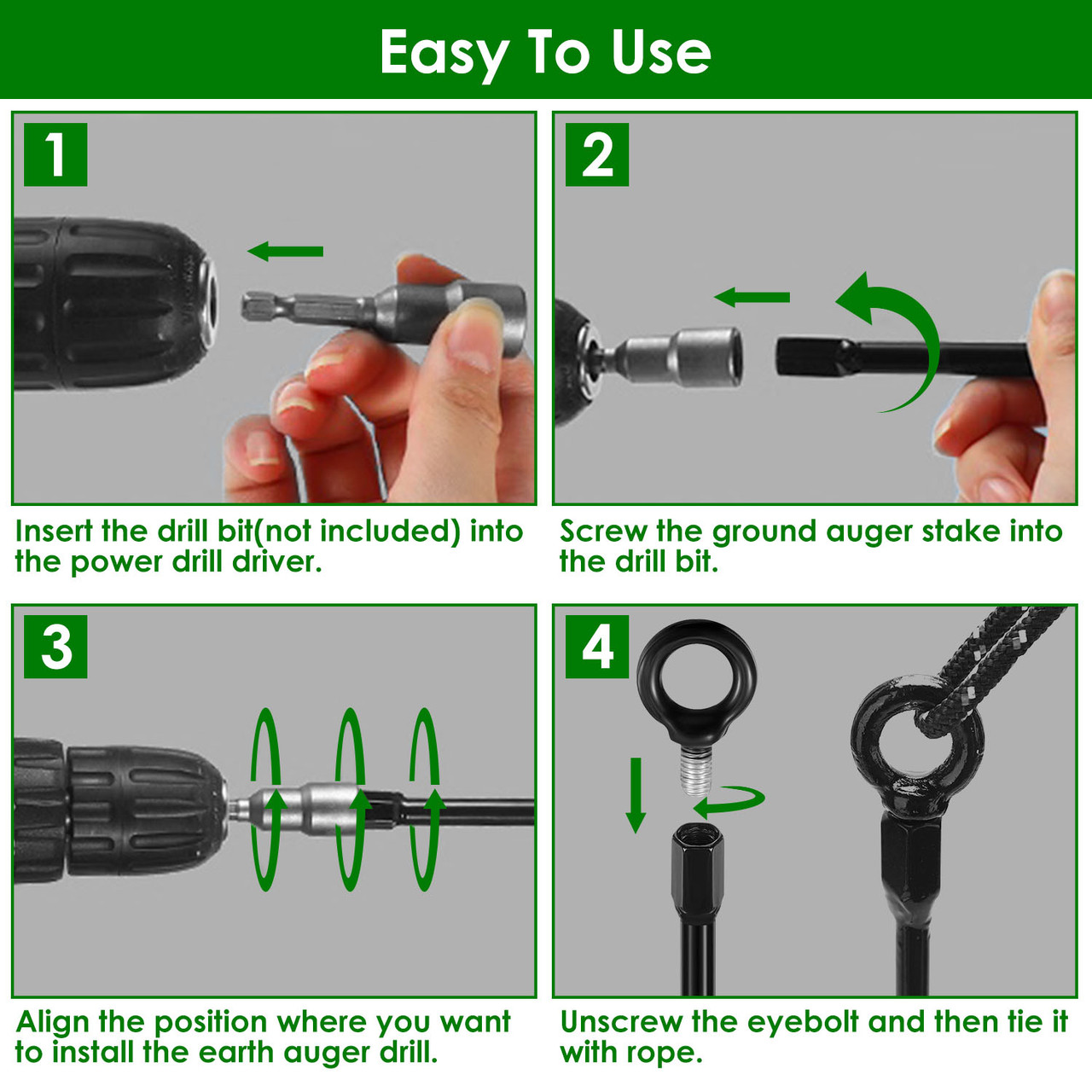 iMounTEK® Ground Auger Drill (4-Pack) product image
