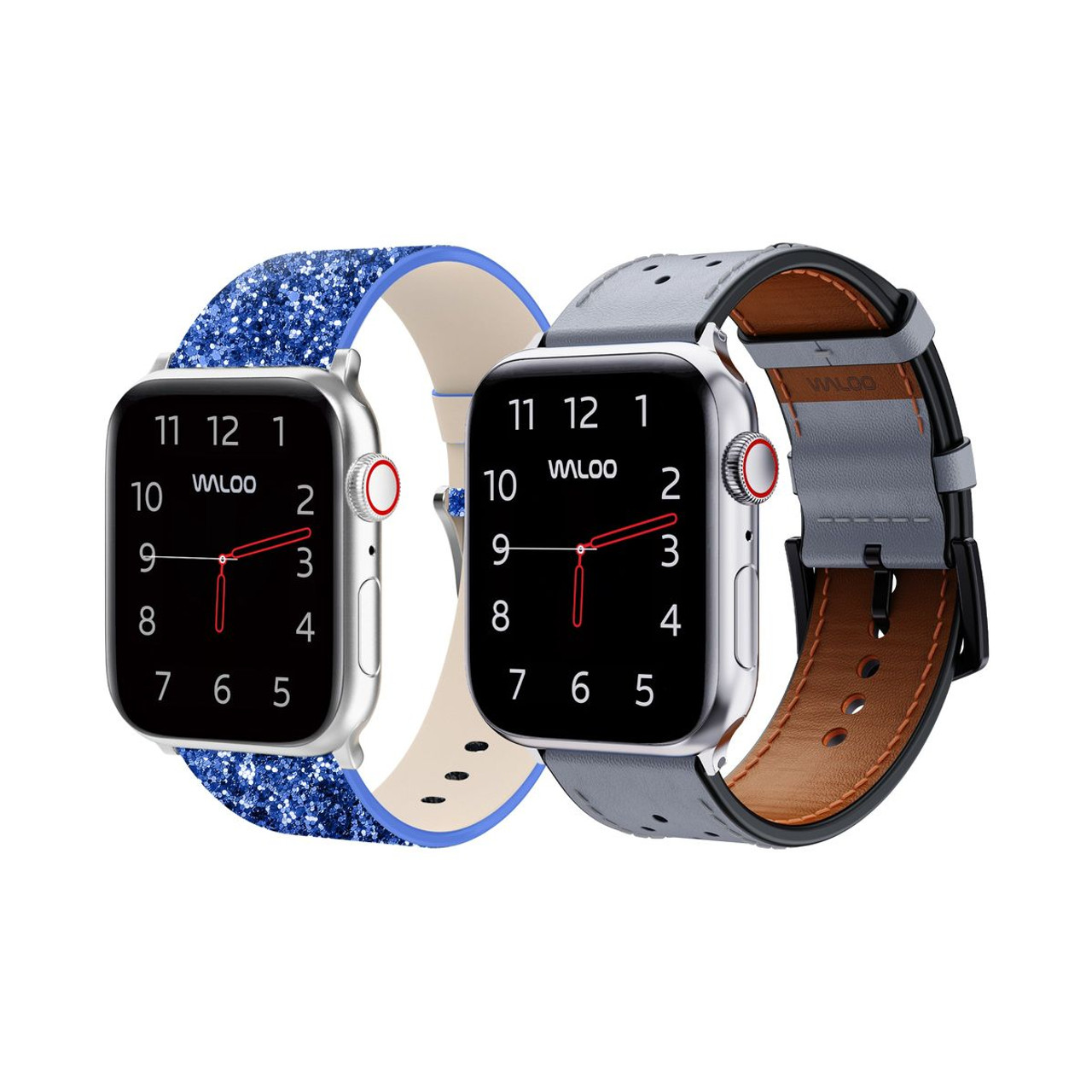Waloo Bling and Breathable Leather Bands For Apple Watch  (2-Pack)  product image