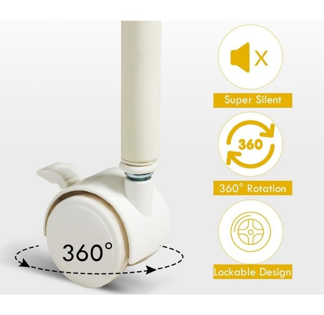 Rolling 4-Drawer 2-Shelf Metal Storage Cart product image