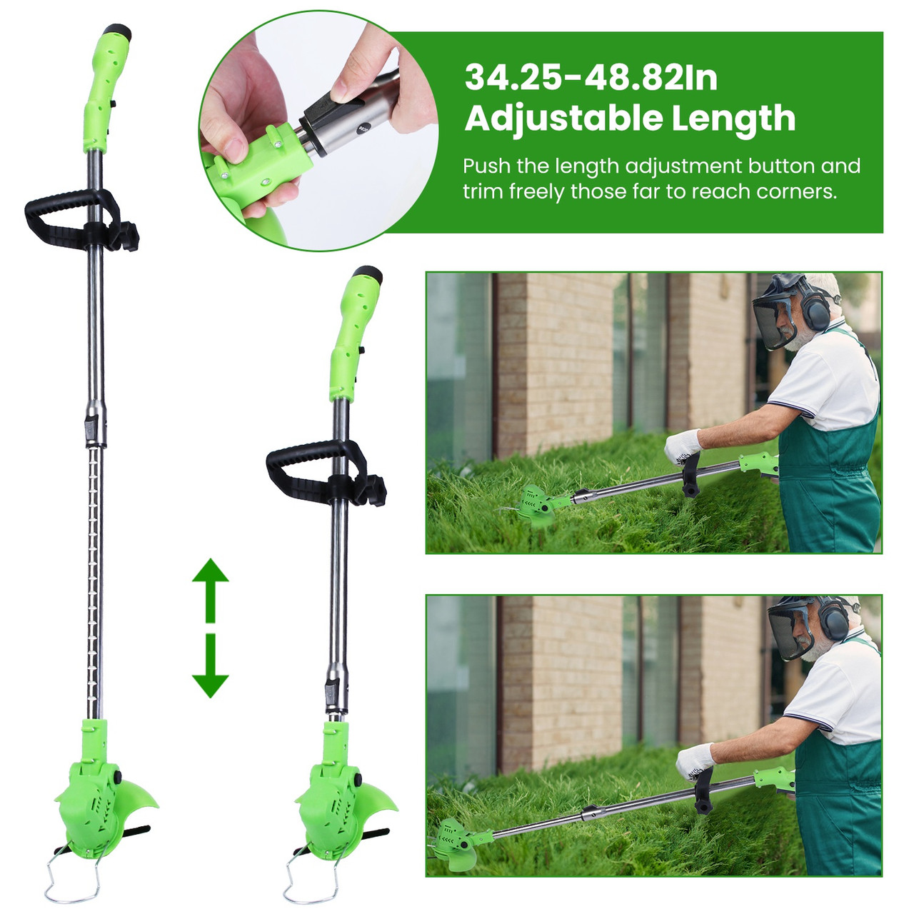 iGardenPro Rechargeable Grass Trimmer (12 or 21-Volt) product image