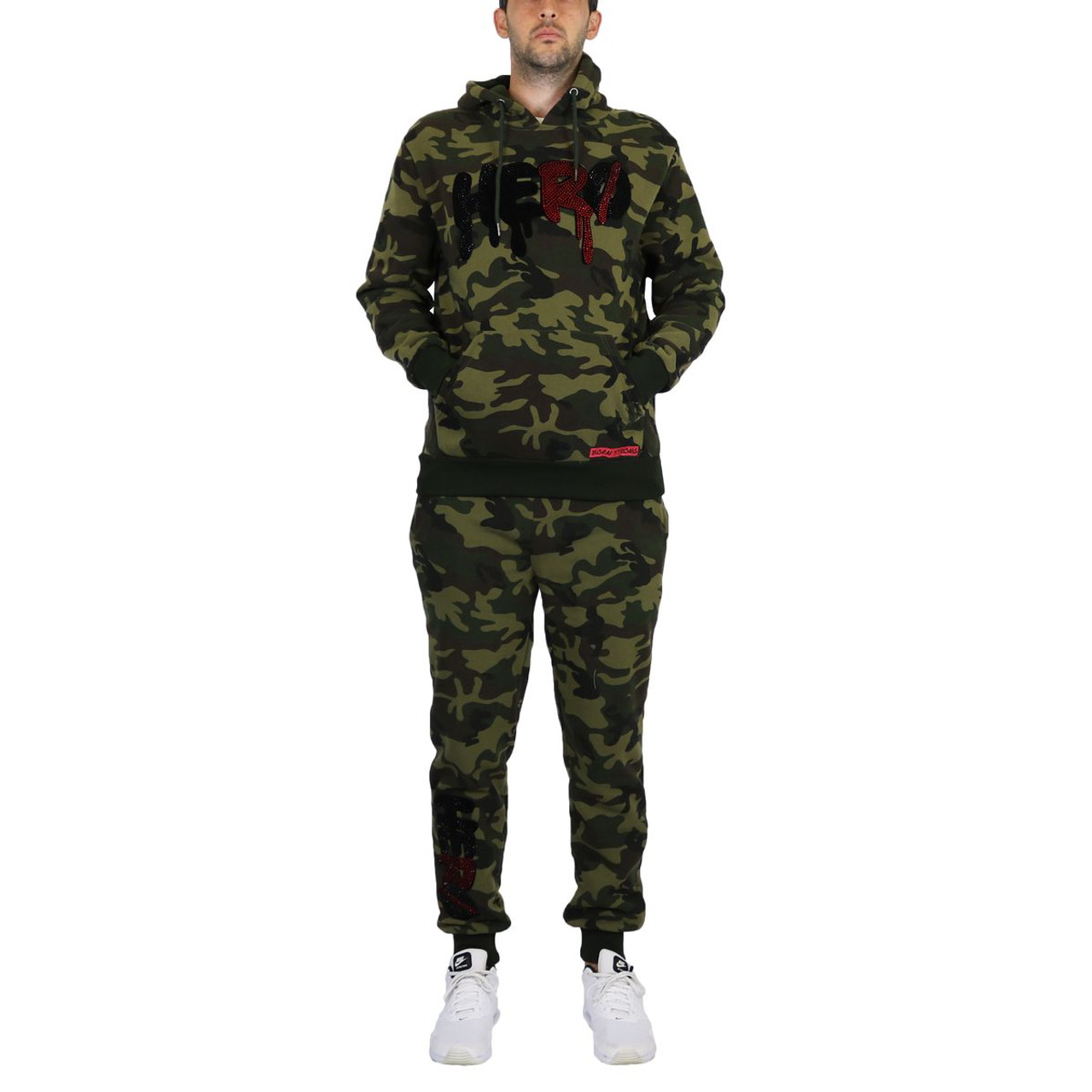 Men's 2-Piece Fleece-Lined Pullover Hoodie & Jogger Sweatpants Set product image