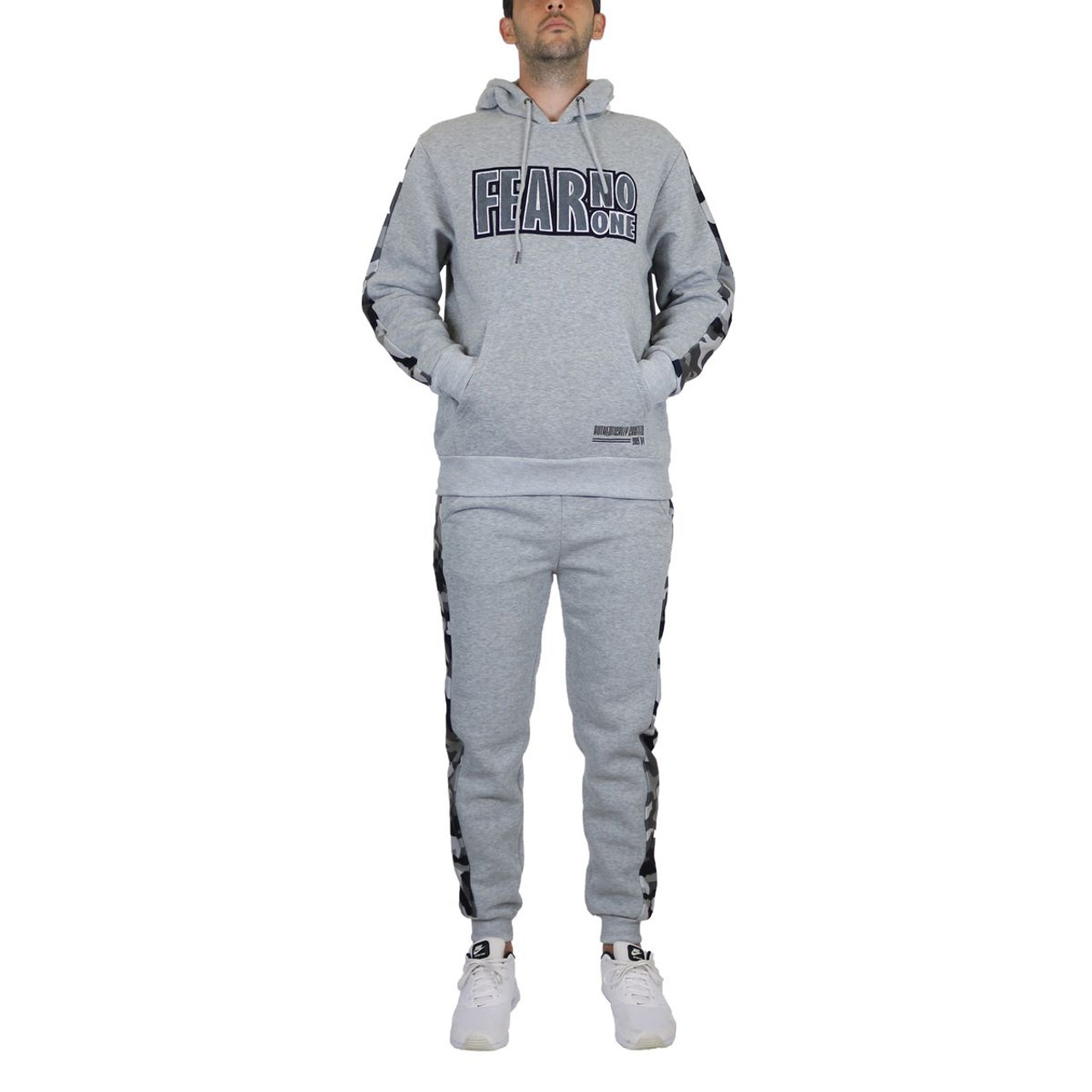 Men's 2-Piece Fleece-Lined Pullover Hoodie & Jogger Sweatpants Set product image