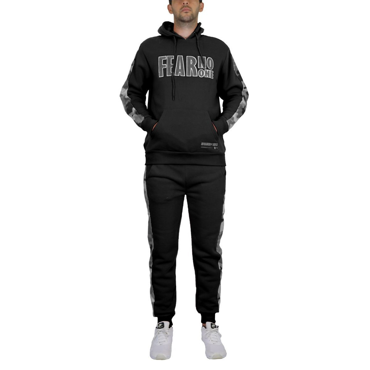 Men's 2-Piece Fleece-Lined Pullover Hoodie & Jogger Sweatpants Set product image