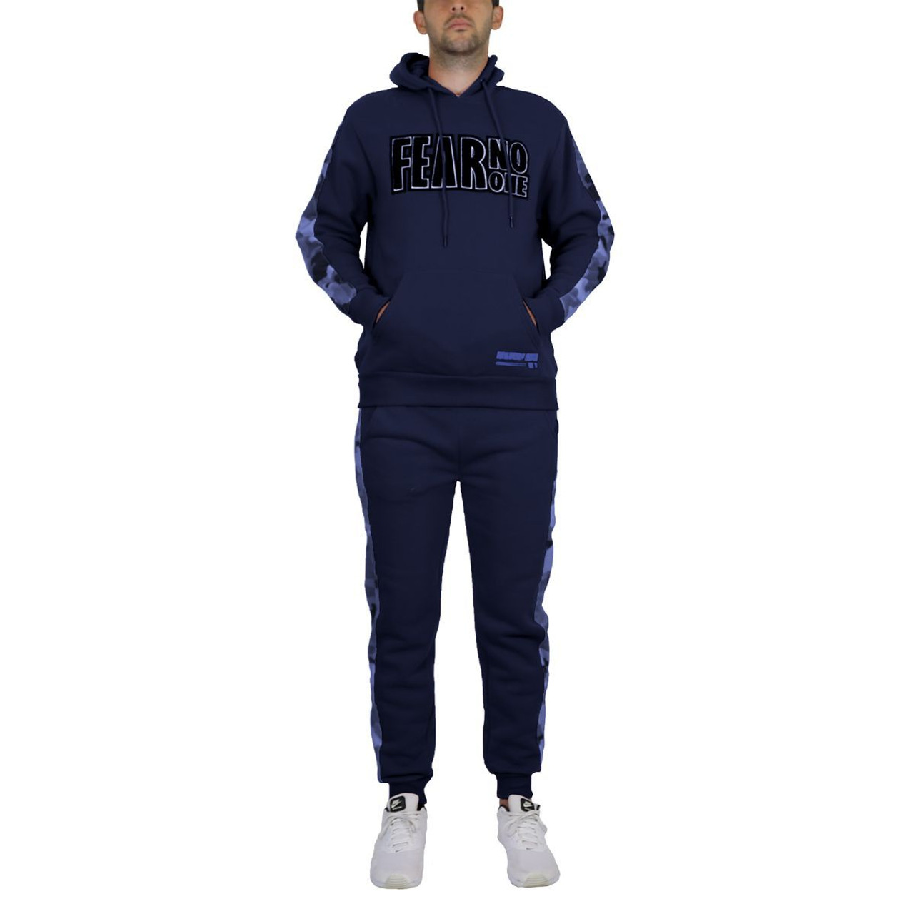 Men's 2-Piece Fleece-Lined Pullover Hoodie & Jogger Sweatpants Set product image