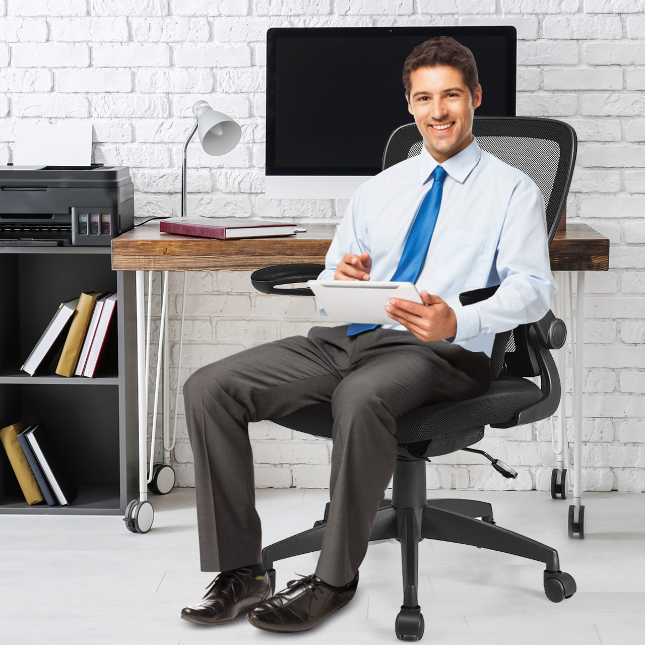 Goplus Adjustable Height Mesh Office Chair product image