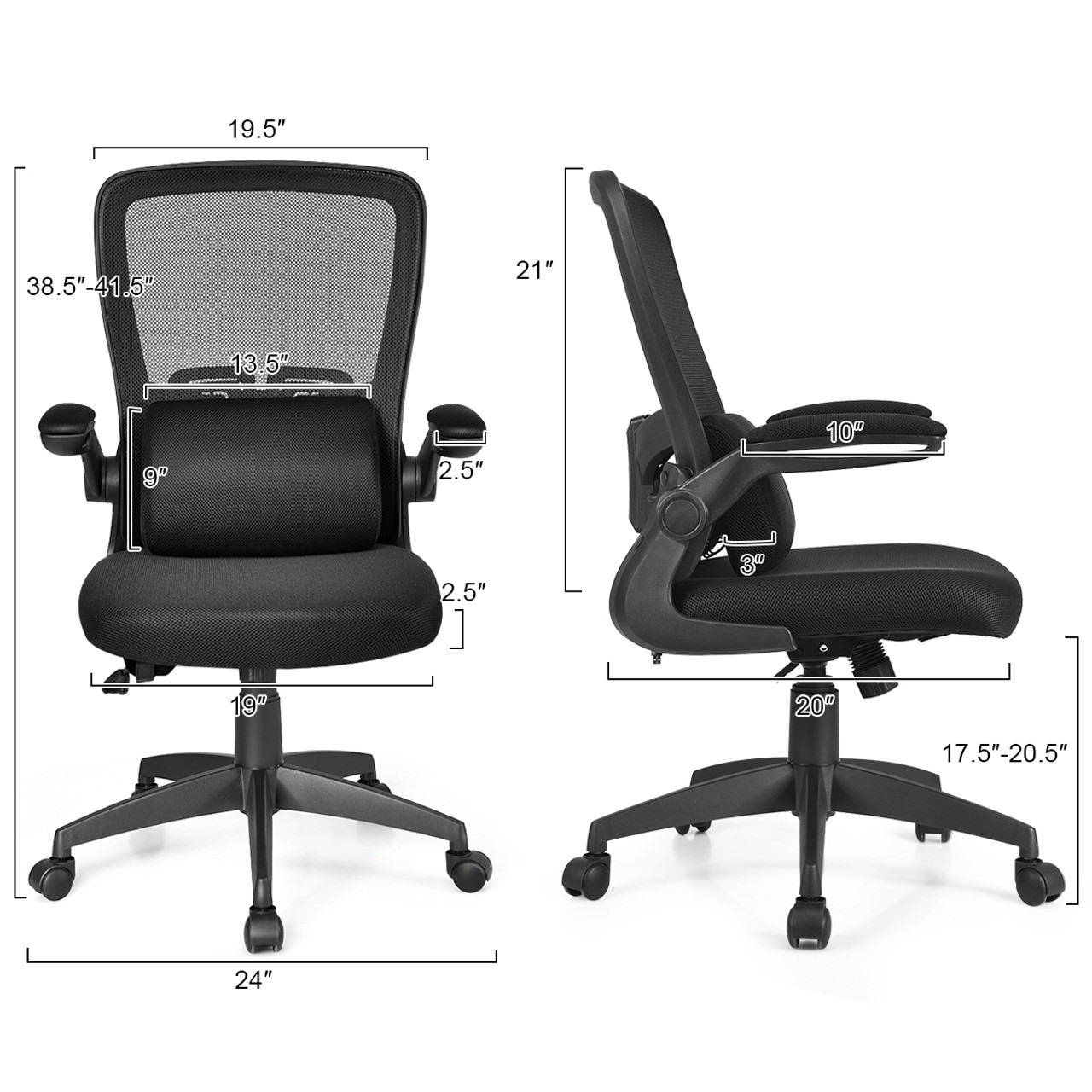 Goplus Adjustable Height Mesh Office Chair product image