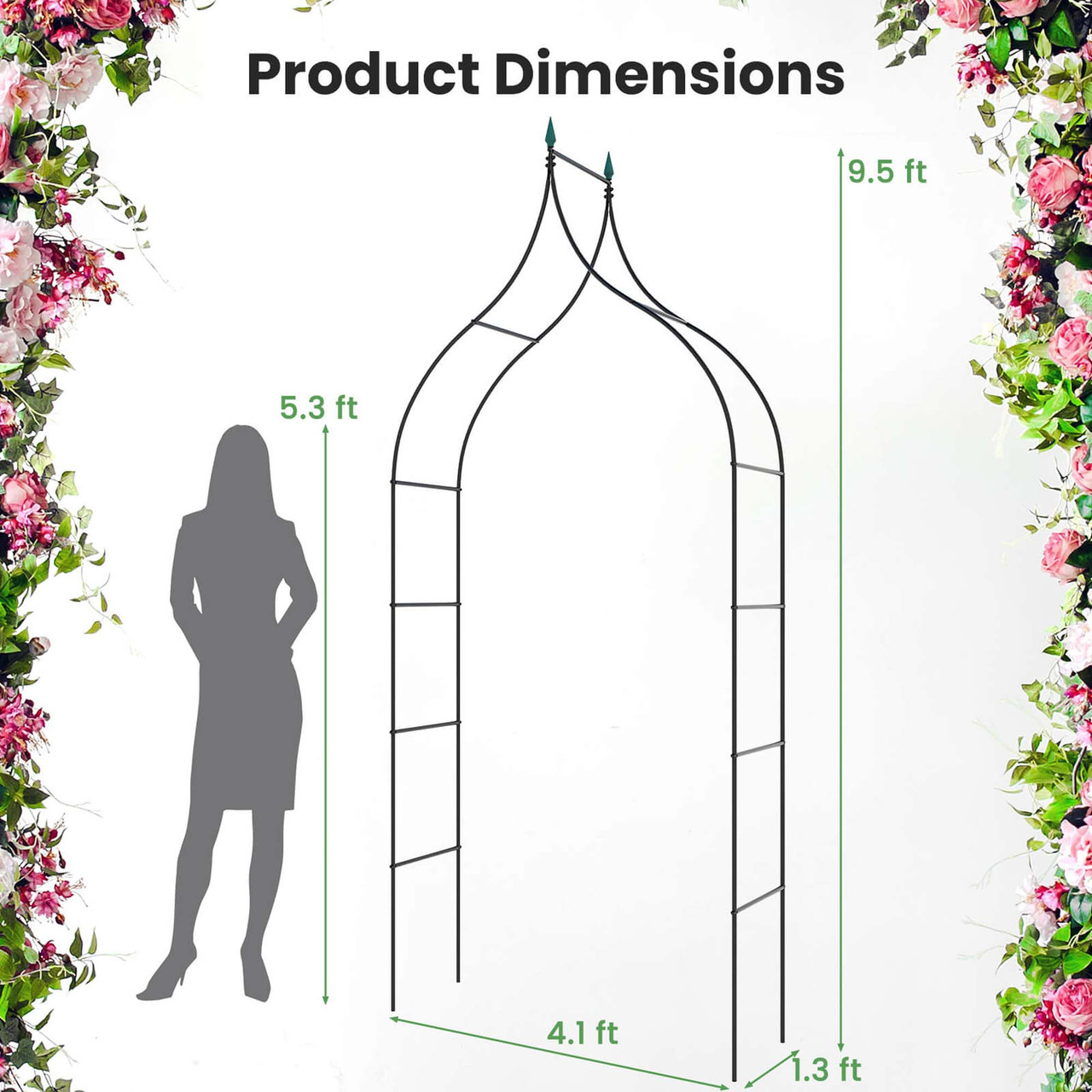 Steel Climbing Plant Garden Arch product image